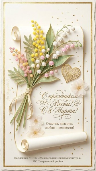 С праздником весны! с 8 Марта!